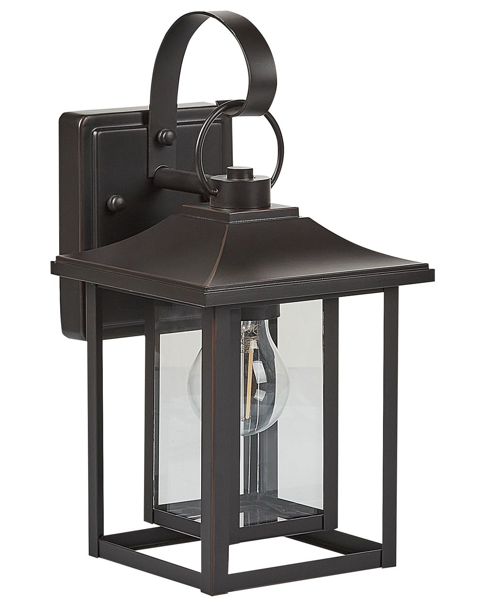 Utendørs vegglampe ALMOND Svart