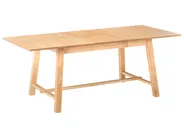 Förlängningsbart matbord BARNES Ljus askfanér 160/200 cm 90 cm_992696