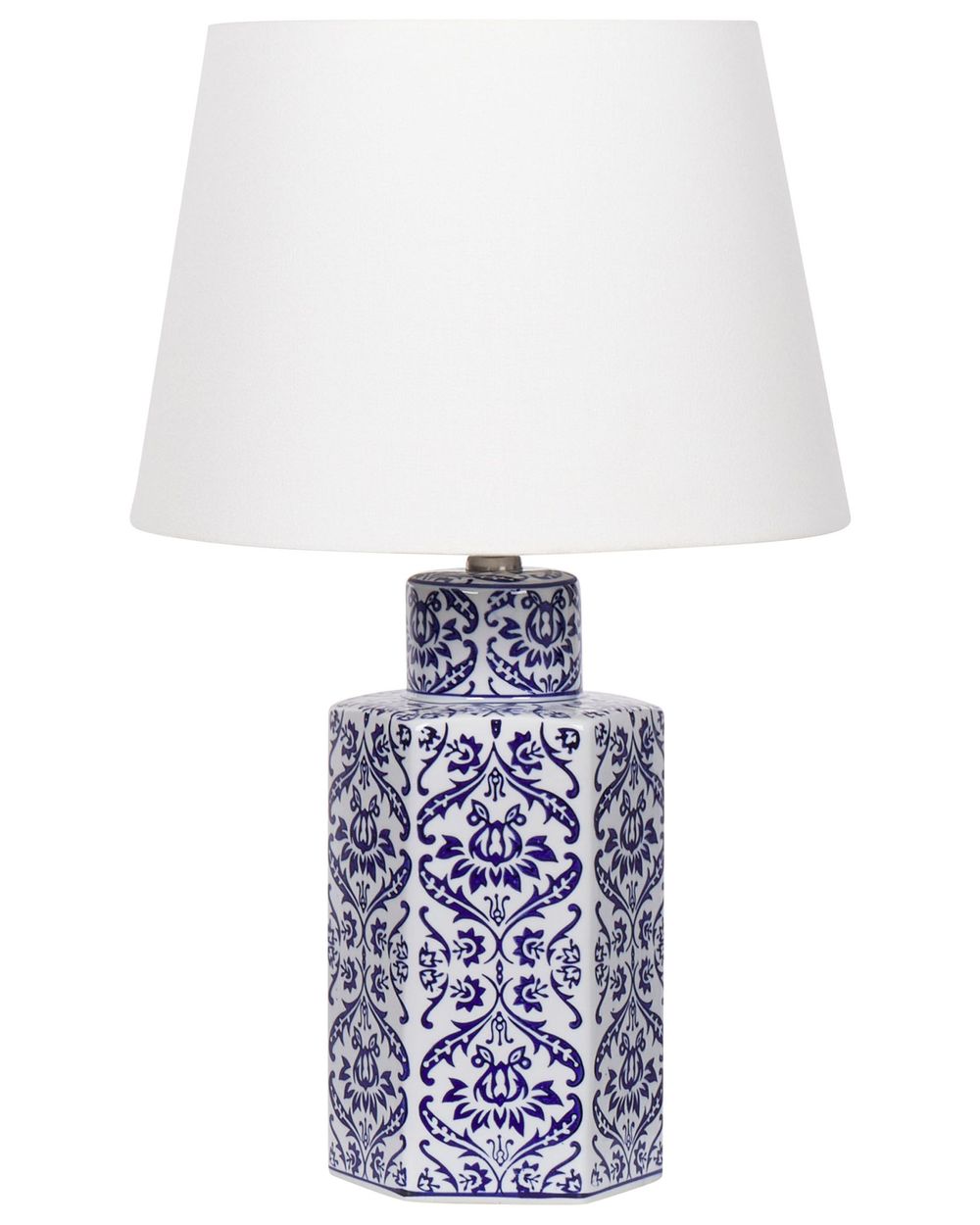 Bordlampe MARCELIN Porselen Hvit/blå