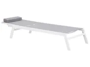 Sun Lounger CATANIA Reclining Metal Grey_741372