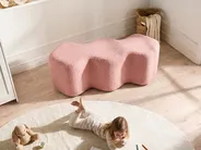 Upholstered Bench LITTLETON Boucle Pink_1082311