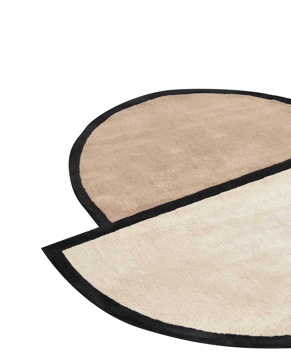 Rug SAKARO Taupe ø 160 cm Wool_1144419