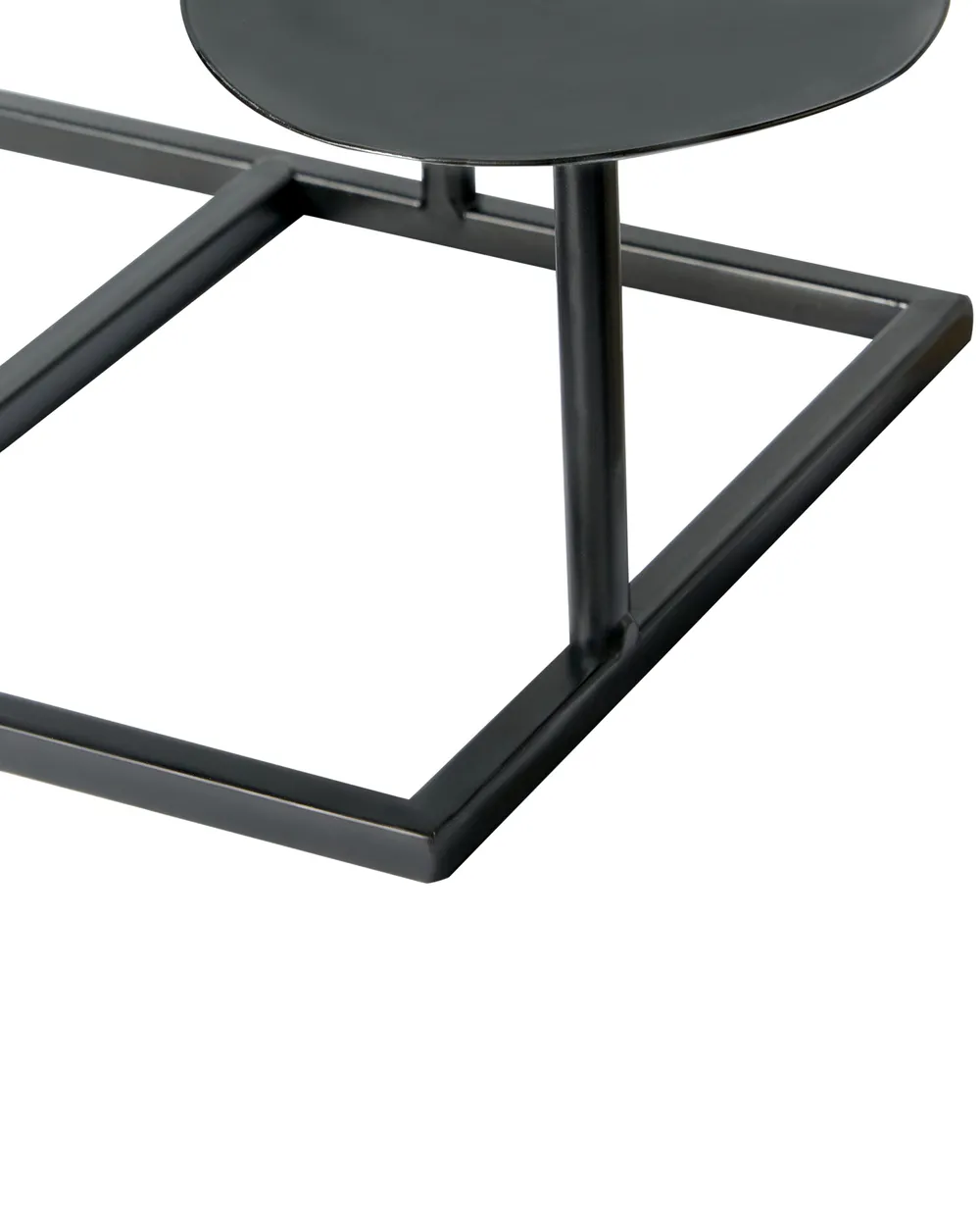 Candle Holder LAMEGO 23 cm Metal Black_968596