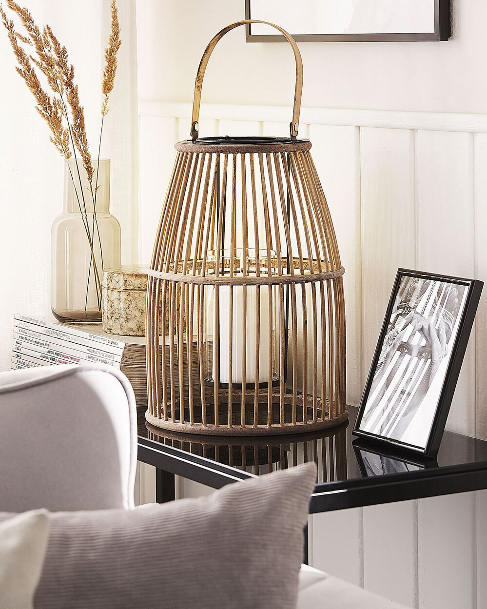 Lyhty HOSTE 32 cm Bambu Beige