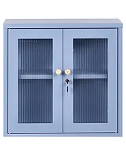 Seinäkaappi HARLYN 60 cm Metalli Sininen_1160876