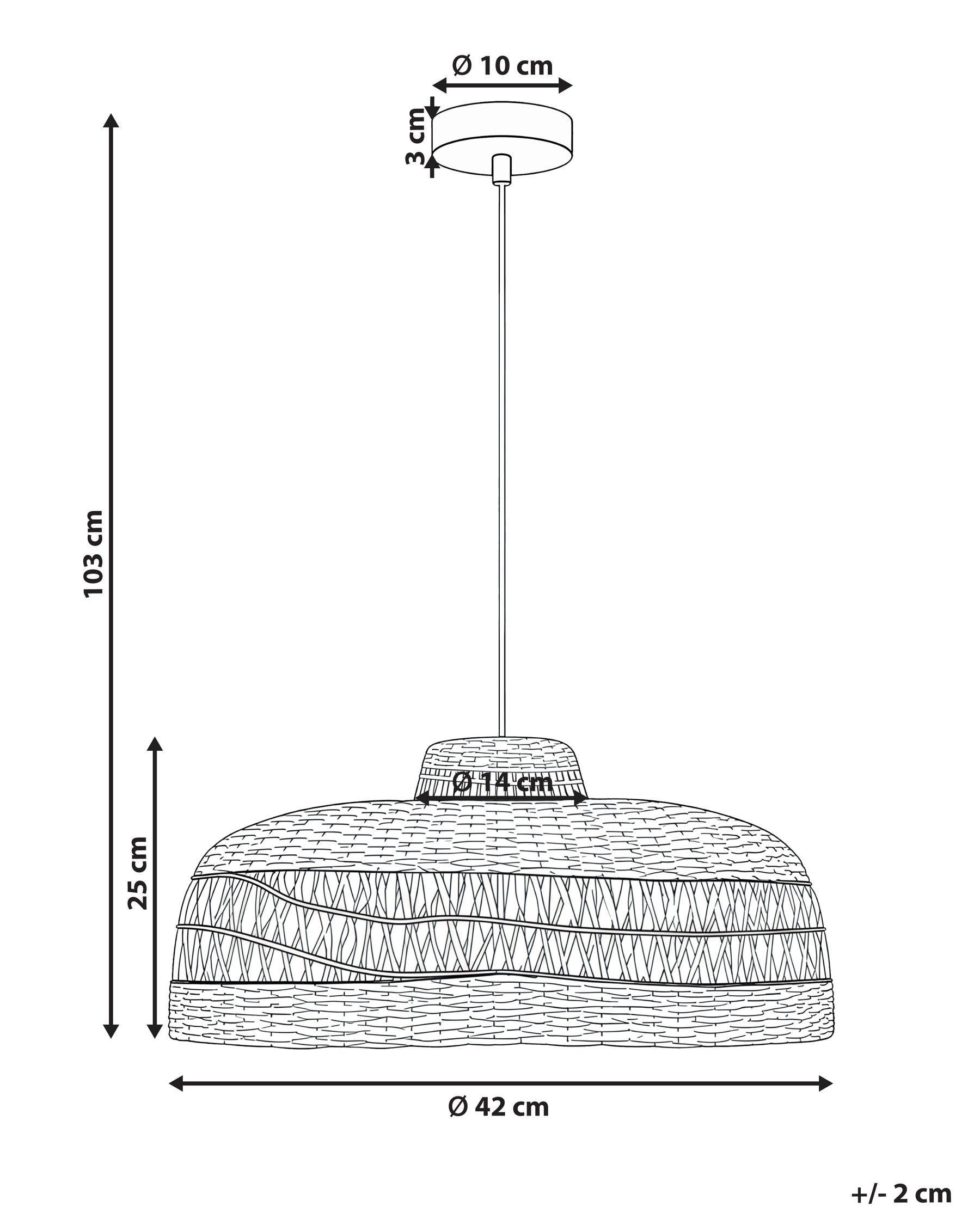 Pendant Lamp CUVO Wicker Natural_1081087