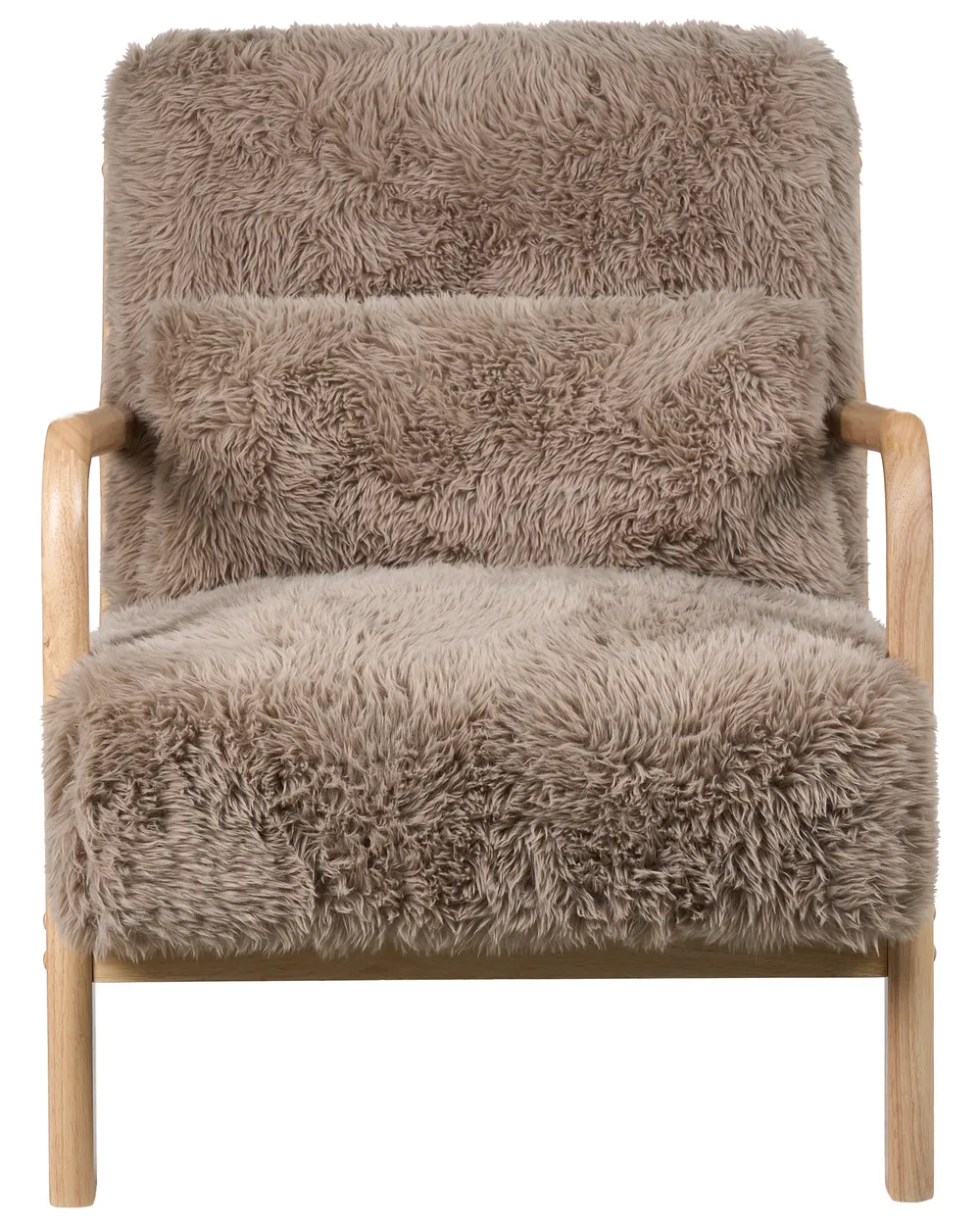 Fåtölj SKOVDE Fuskpäls Taupe_1019271