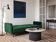 Bäddsoffa 3-sits SENJA Sammet Smaragdgrön_1154865