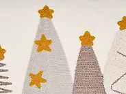 Koristetyynysetti 3 kpl NOLIA 30 x 50 cm 45 x 45 cm Puuvilla Valkoinen Joulukuvio_1164651