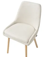 Set of 2 Dining Chairs MELFORT Fabric Off-White_958091