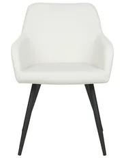 Set of 2 Dining Chairs CASMALIA Velvet Off-White_898669