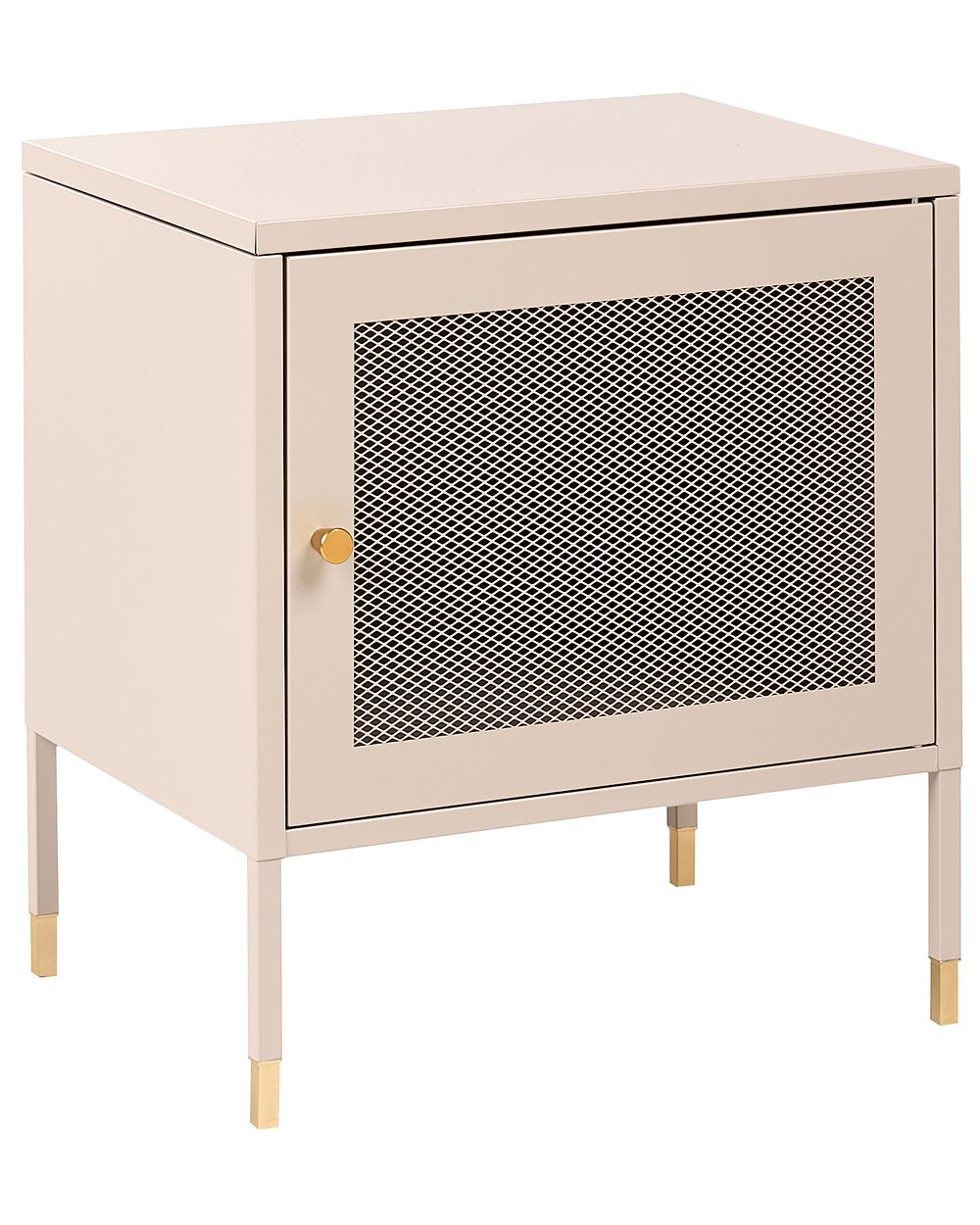 Nattbord OSSETT Metall Beige