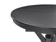 Extending Dining Table TYMIS Black Oak 107/137 cm 107 cm_1020186