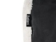 Säng med lamellram Bouclé LUNAN 120 x 200 cm Off-White_1025662