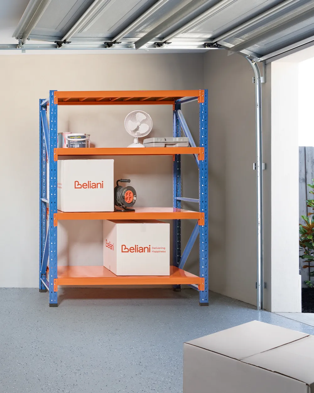 Garage Shelving FIUGGI 150 cm 200 cm Metal Orange