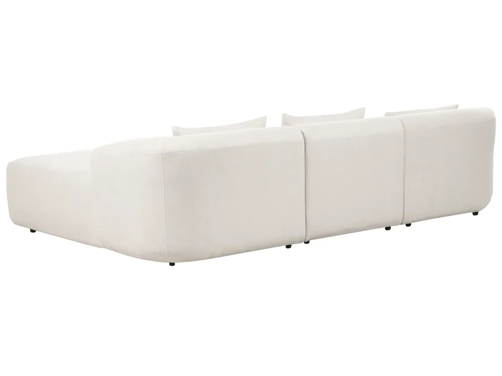 Corner Sofa 3 Seater SVANSELE Fabric Light Beige Left Hand_901606
