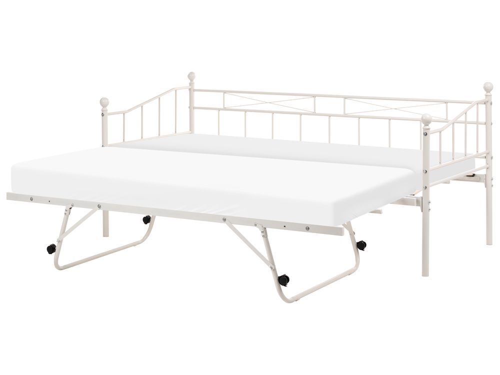 Dagseng Metall LOUANNEC 90 x 200 cm Utvidbar Beige
