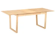 Extending Dining Table CAMDEN Light Ash Wood 160/200 cm 95 cm_992722