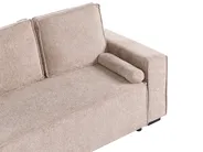 Hörnbäddsoffa 3-sits EDANE med förvaring Beige Högervänd_1057080