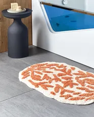 Bath Mat DERIK Orange 60 x 90 cm Cotton_917247