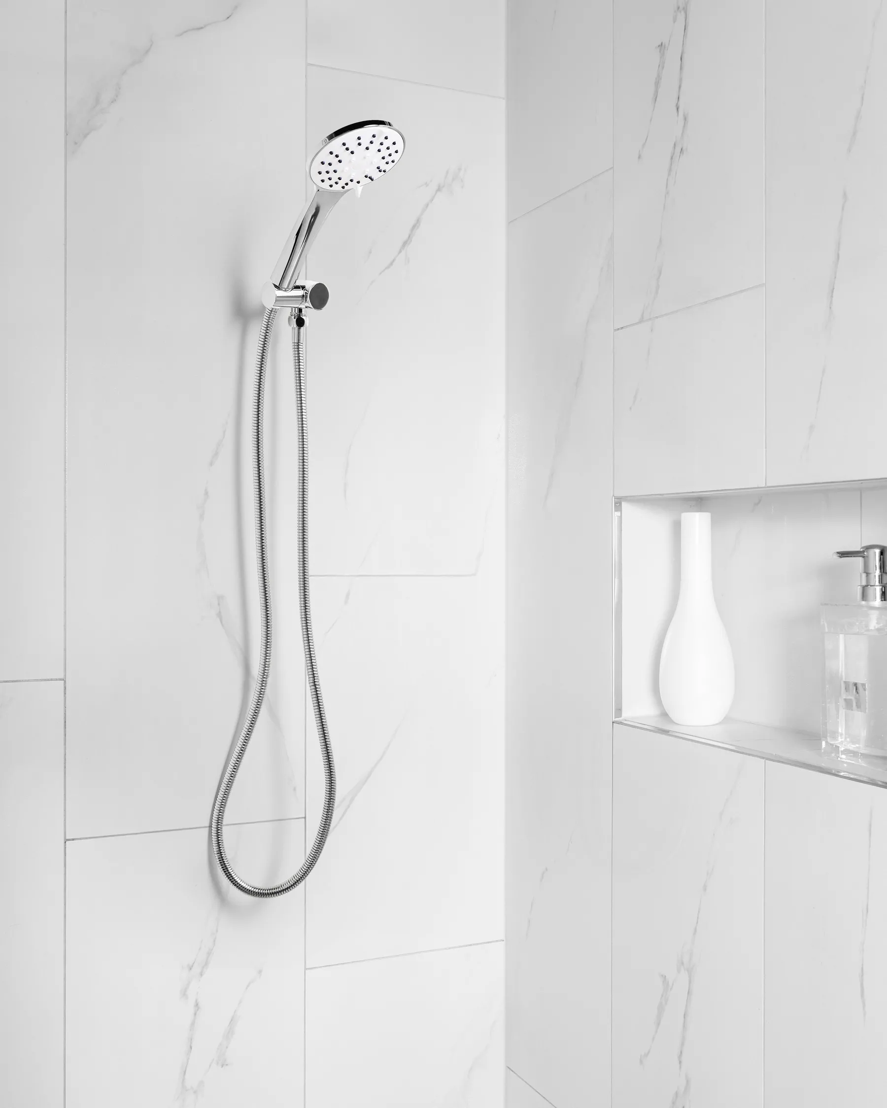 Shower Head and Hose Kit CHURUN 4-function Silver_988547