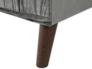 Corner Sofa 3 Seater GRENA Velvet Light Grey Left Hand_837275