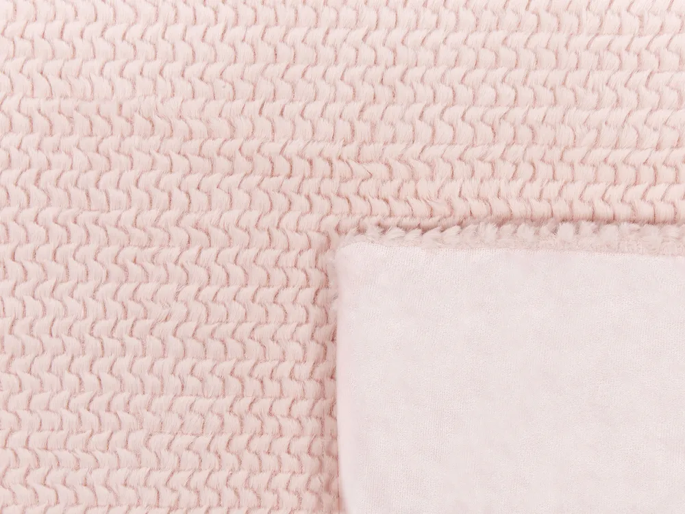 Blanket BJAS 200 x 220 cm Pastel Pink_842953