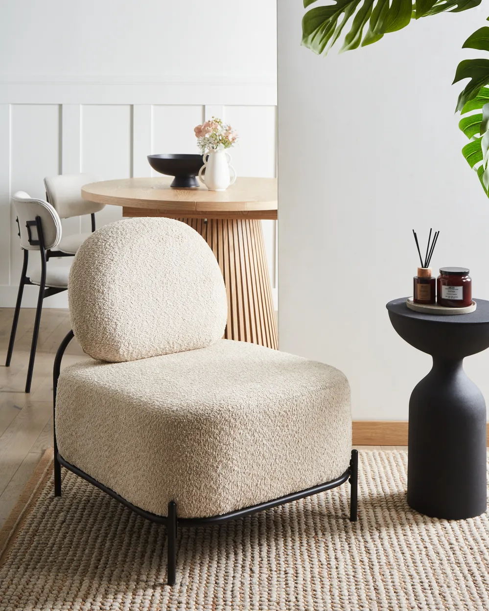 Armchair LUNDE Fabric Beige