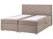 Kontinentalsäng med förvaring ESQUIRE Taupe 180 x 200 cm_1016267