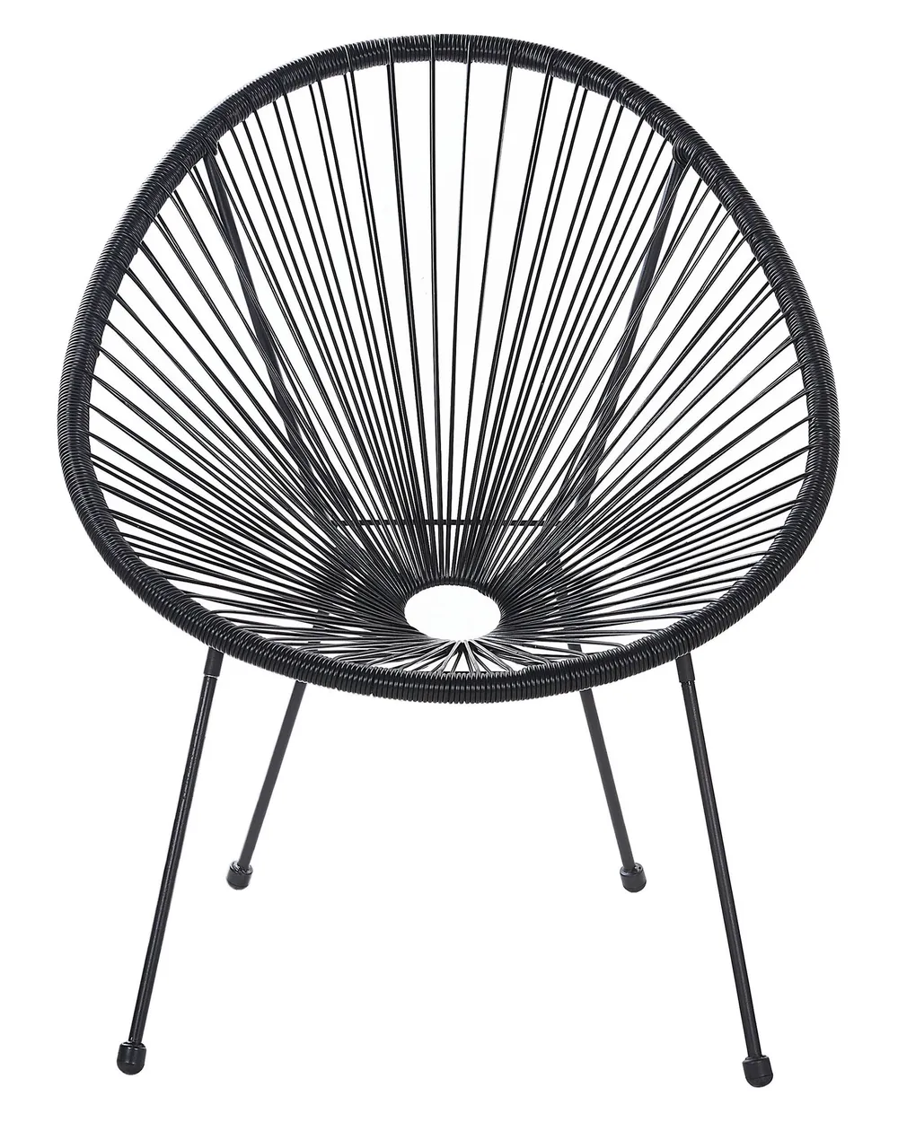 Garden Chair ACAPULCO II PE Rattan Black_795157