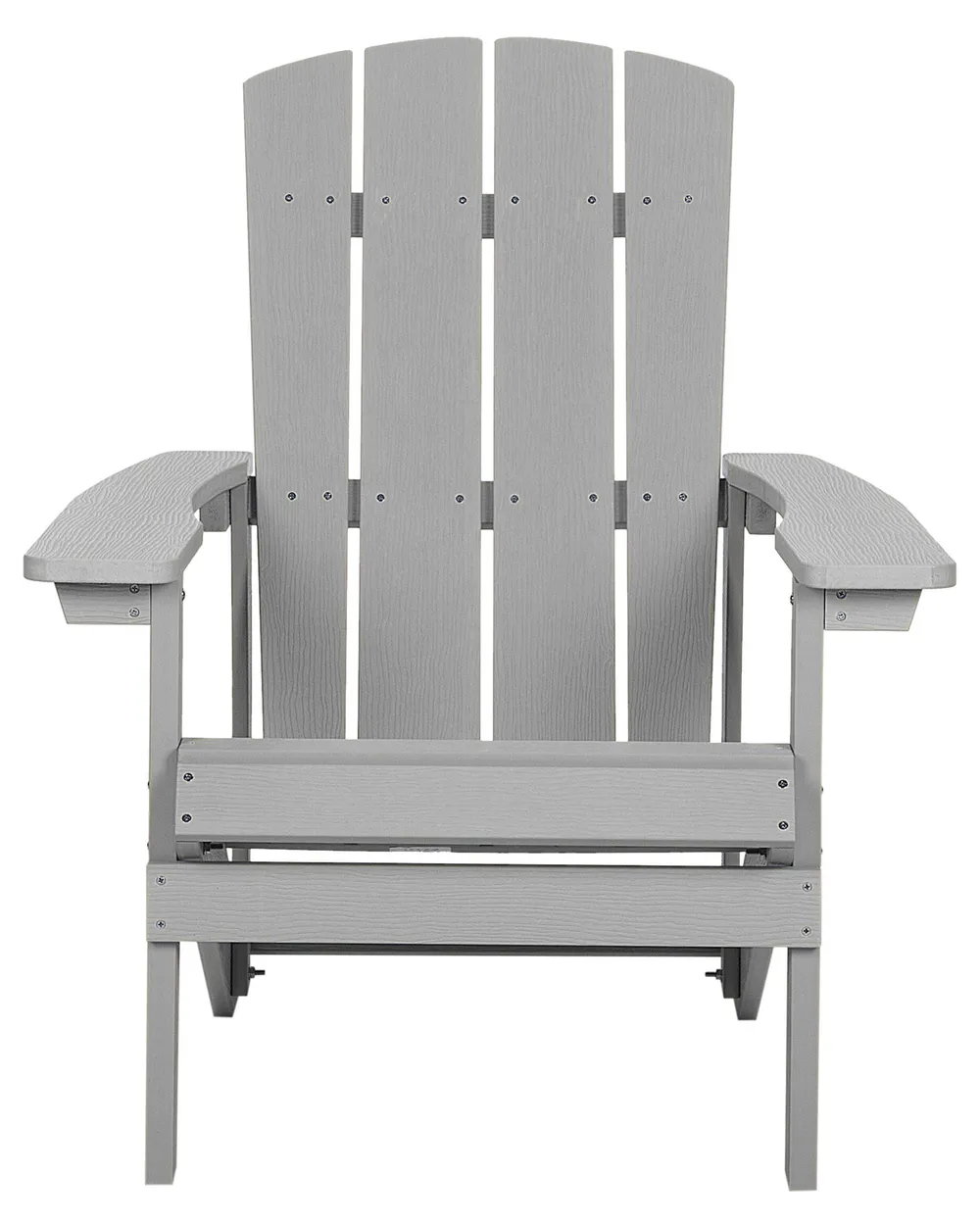 Garden Chair ADIRONDACK with Footstool Light Grey_809523