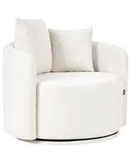 Svängbar fåtölj ENNORA Off-White_1072898