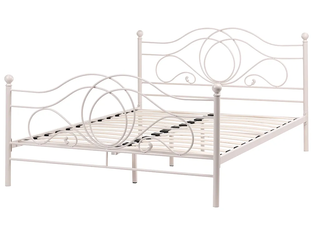 Sänky Metalli LYRA 160 x 200 cm Vaaleanbeige_1162029