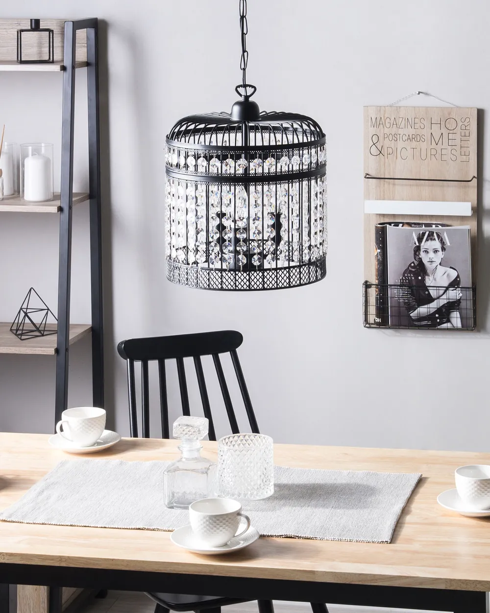 Pendant Lamp CELON Metal Black