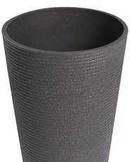 Set of 2 Plant Pots MEUM 35 cm Black_1123760
