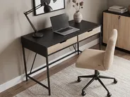 Home Office Desk JENA 120 cm 60 cm with Drawers Black_790270