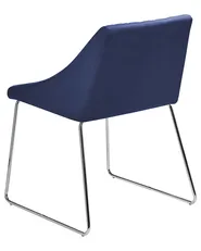Set med 2 matstolar ARCATA Sammet Marinblå_808599