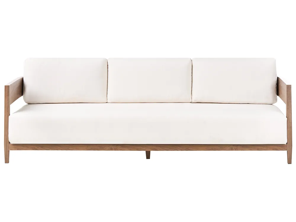 Garden Sofa 3 Seater SAMPIERI Metal Brown