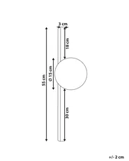 Vägglampa ISABELLA Metall Svart_872790