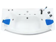 Kulmaporeamme LED-valolla FUERTE 175 x 85 cm Valkoinen_919428