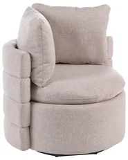 Svängbar fåtölj RANDERS med förvaring Beige_1063348