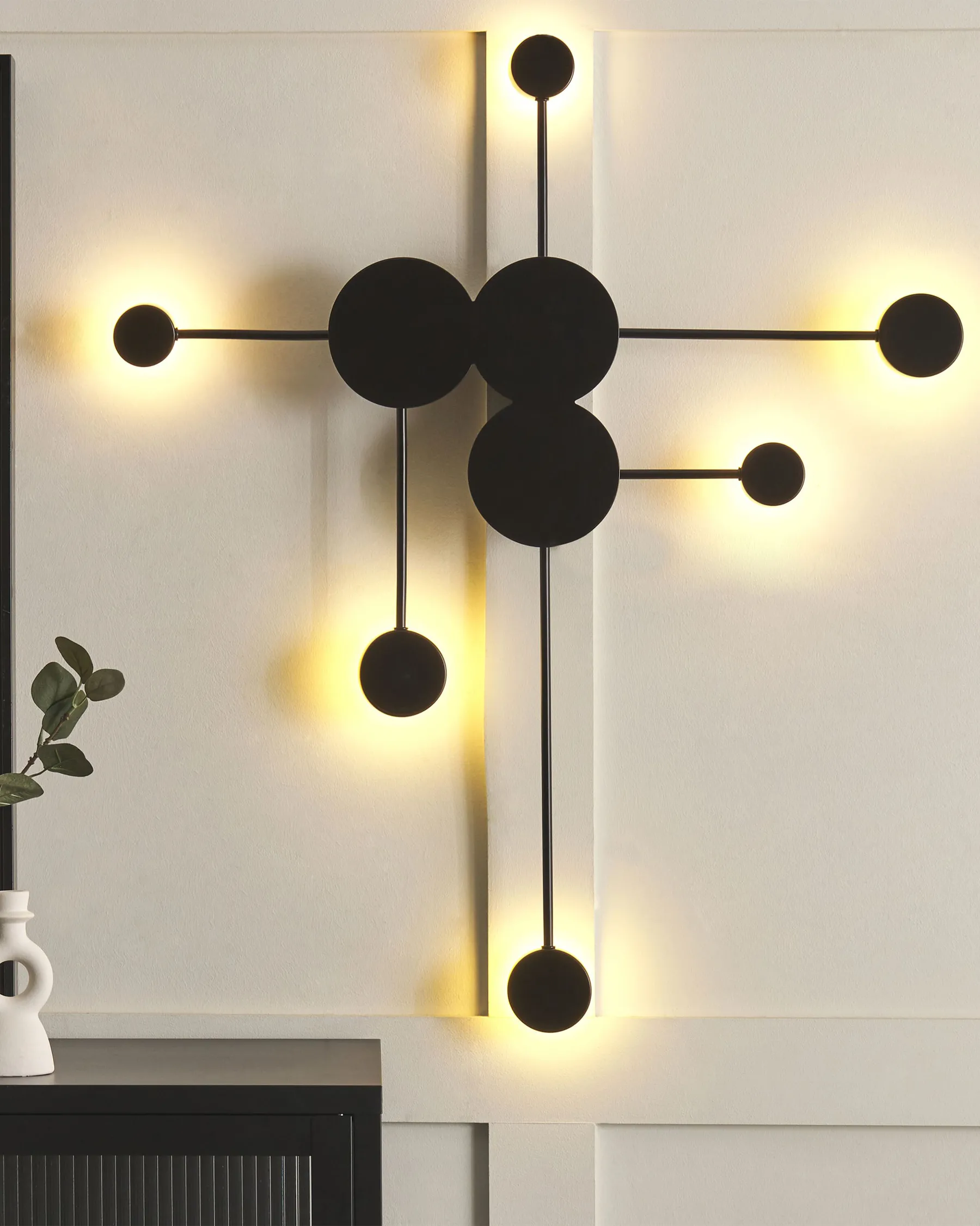 LED-seinävalaisin MARIATO Metalli Musta_872297