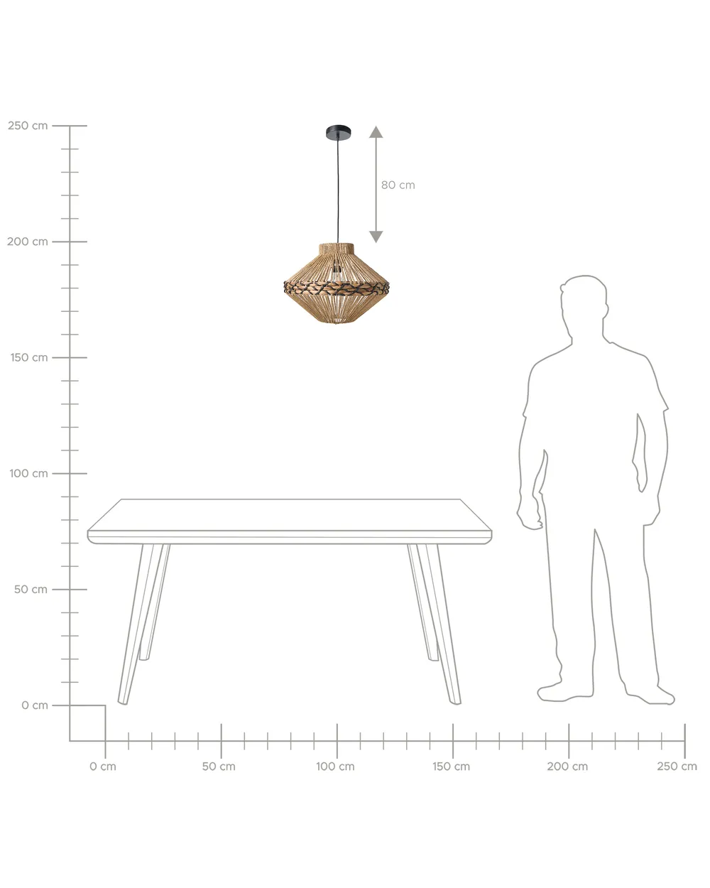 Pendant Lamp RABACCA Paper Rope Natural_1008453