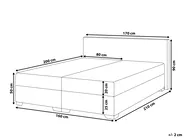Divan Bed Faux Leather PRESIDENT 160 x 200 cm (EU King Size) White_809026