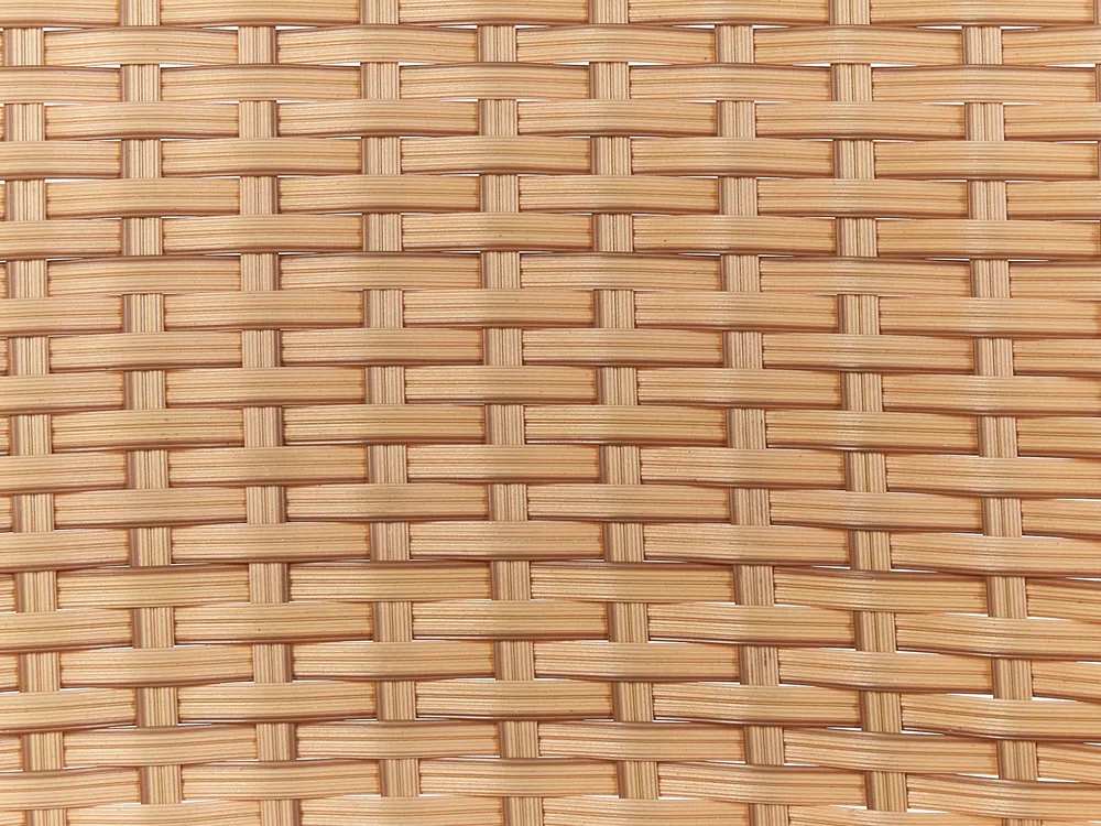 Garden Lounge Set with Table 4 Seater OFANTO PE Rattan Natural_938779