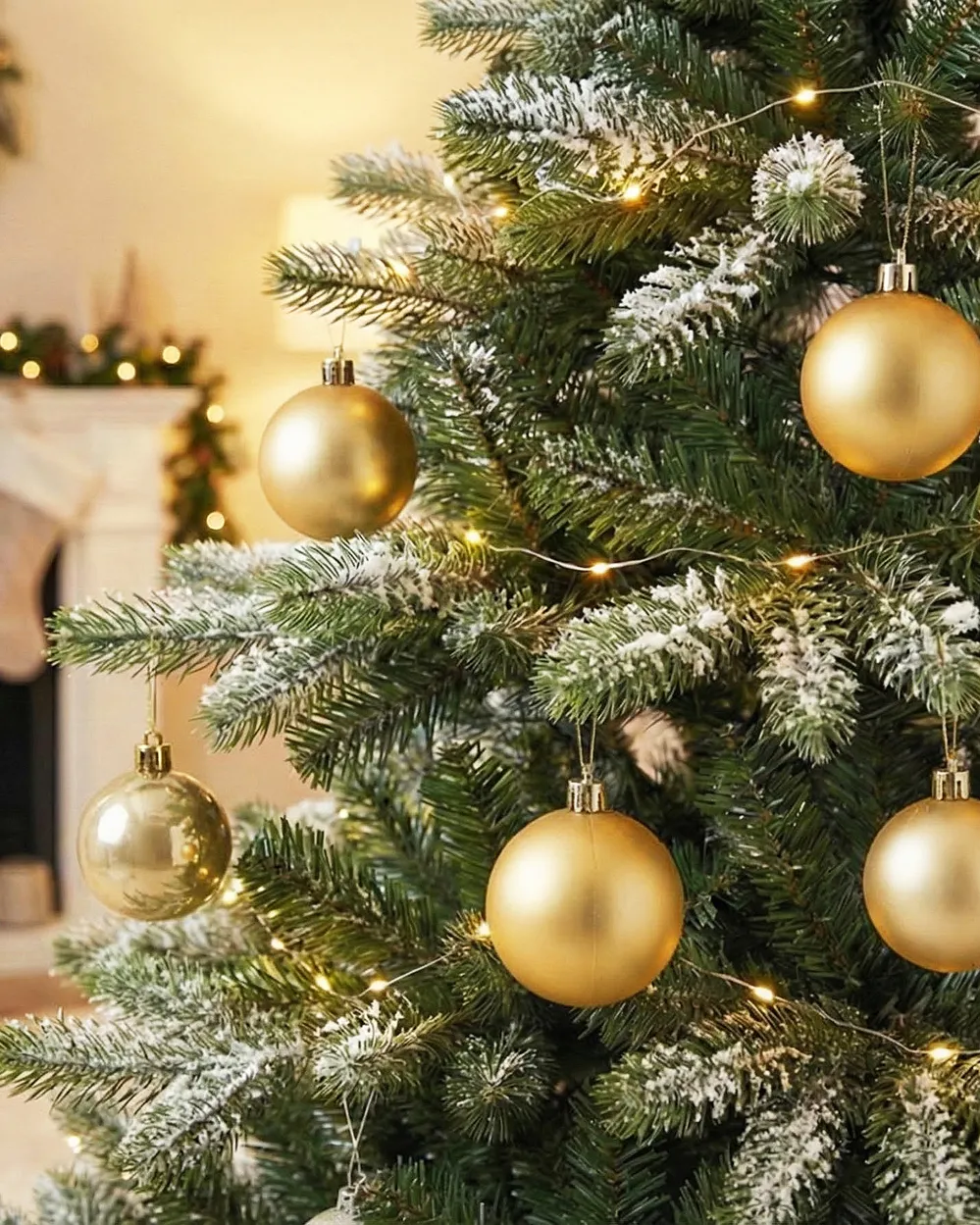 Set of 60 Baubles FEGEN Gold