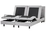 Adjustable Bed Fabric VICEROY 180 x 200 cm (EU Super King) Light Grey_1044437