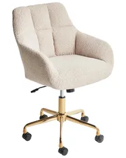 Skrivbordsstol PALMDALE Bouclé Beige_949065
