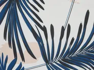 Set of 2 Outdoor Cushions ELATI Plant Pattern 45 x 45 cm Navy Blue_818632