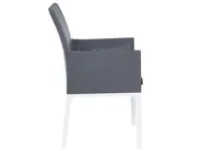 Garden Dining Set 6 Seater BACOLI with Cushions Metal Grey_679187